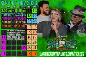 Lake Hickory Haunts 2026 Calendar