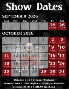 Skeletons Lair 2026 Haunt Dates
