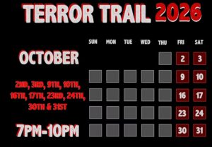 Terror Trail 2026 Flordia Haunted House Dates Times