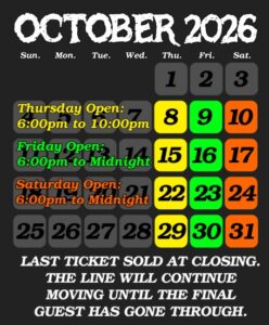 Dates and hours calendar