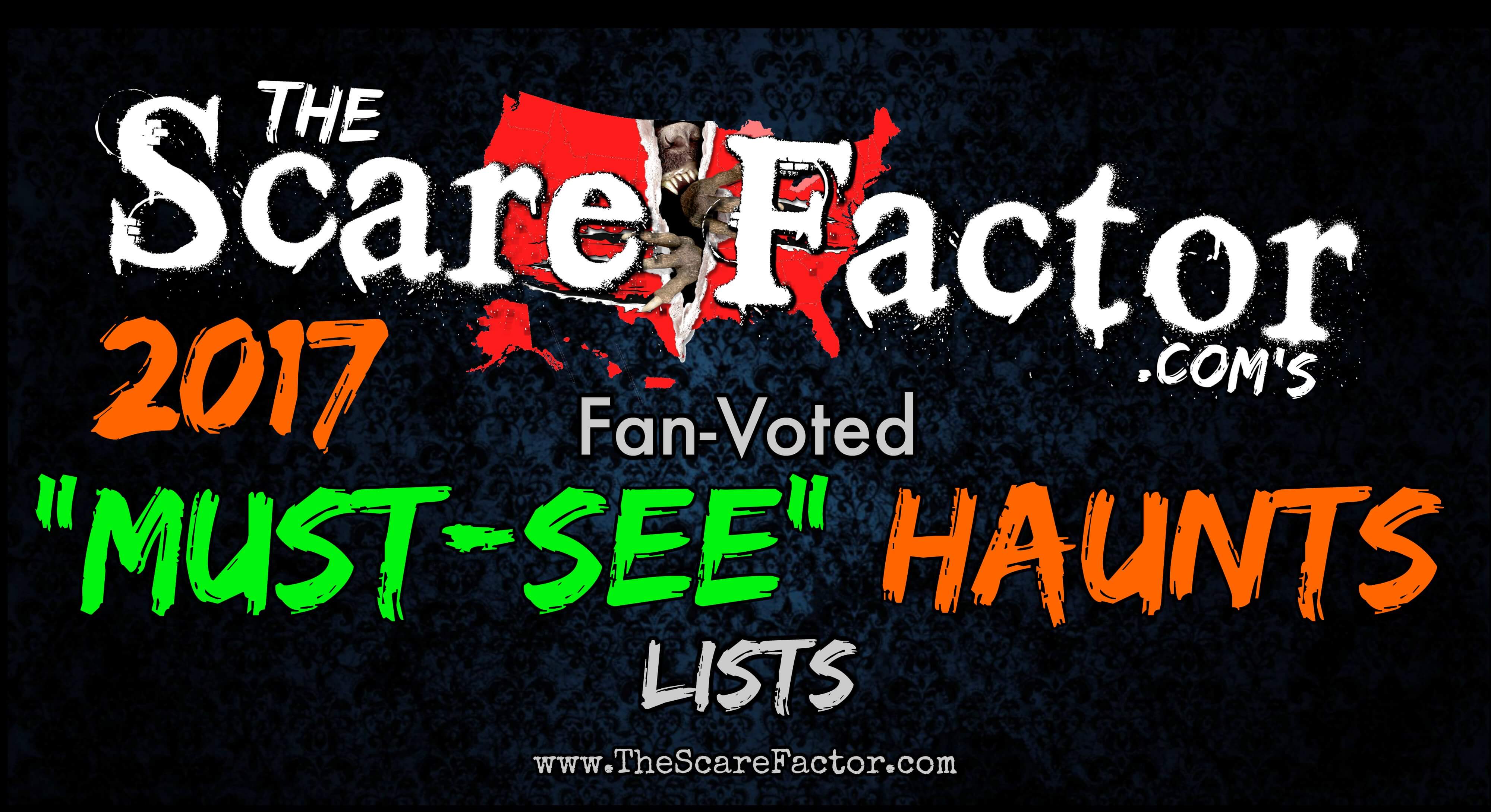Top Haunted Houses for 2017 FanVoted "MustSee" Lists