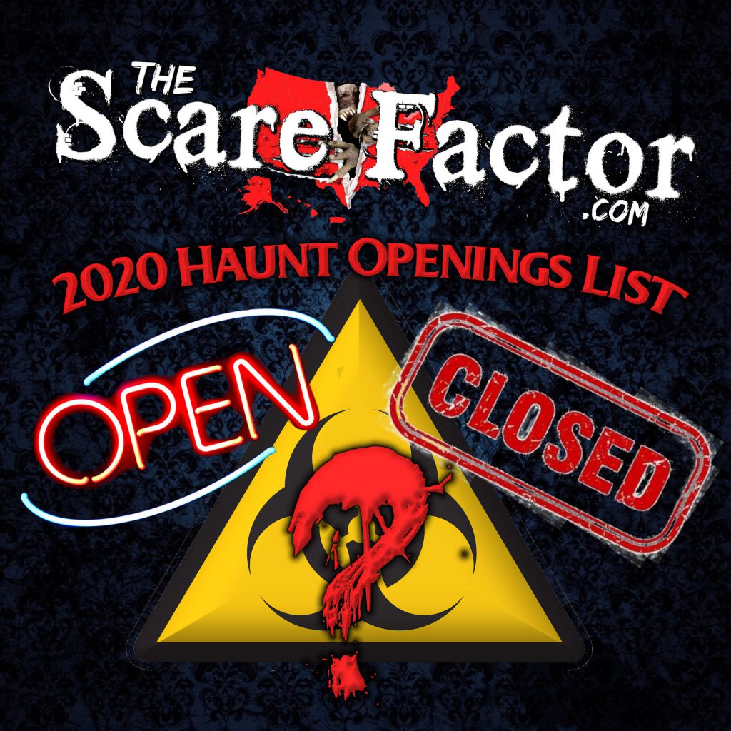 2020 List of Haunt Openings & Closures for COVID-19