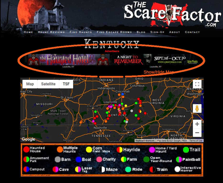 Banner Ads on The Scare Factor Banner Ads on The Scare Factor