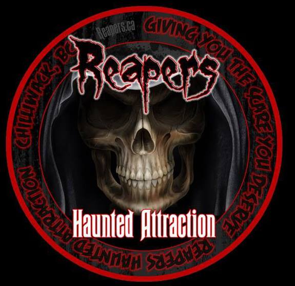 reapers haunted attraction logo - british columbia, canada