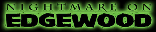 Nightmare on Edgewood haunted house logo