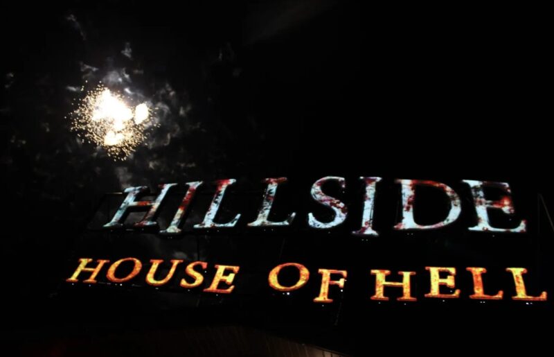 Hillside House of Hell Fireworks Show Haunted House Attraction