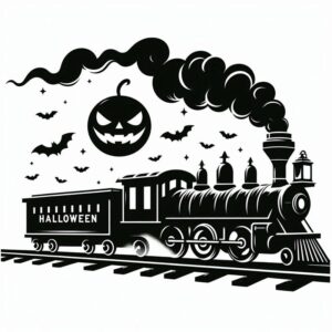 Grand Concourse Railroad Spooky Train and Scary Trail Logo