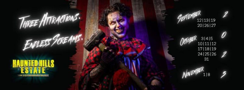 Haunted Hills Estate Screampark 2025 Dates