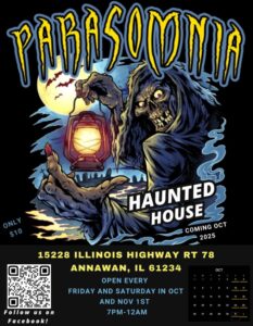 Parasomnia Haunted House Illinois 2025