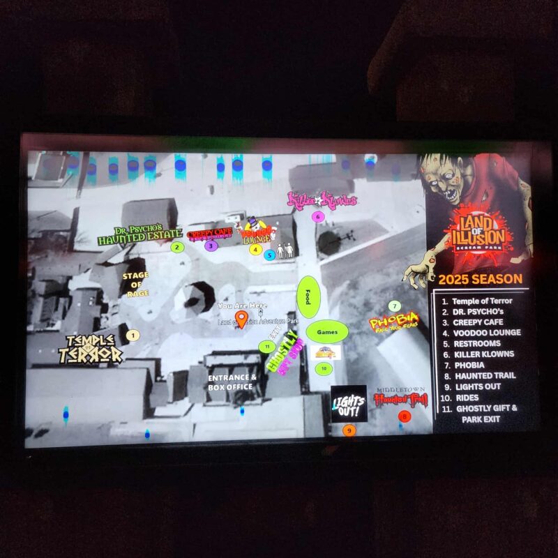 Land of Illusion Park Map Customer Service