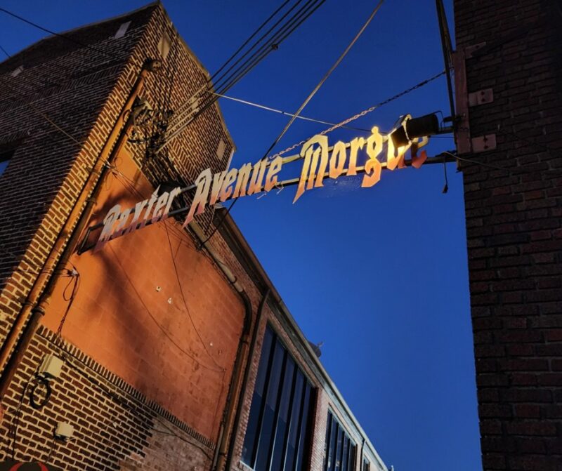 Baxter Avenue Morgue Sign Immersion