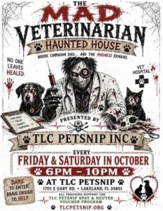 The Mad Veterinarian Haunted House logo