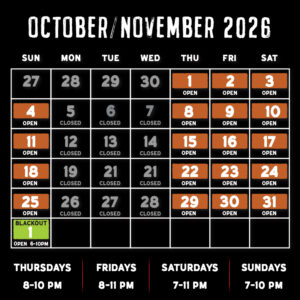 Dates and hours calendar