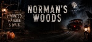Norman’s Woods Haunted Hayride & Walk logo