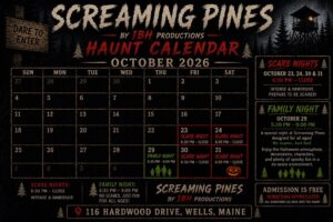 Dates and hours calendar