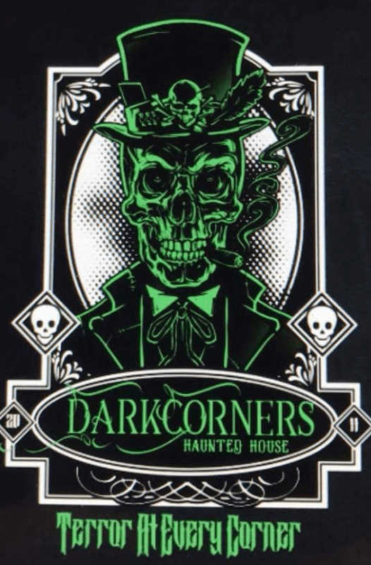 Dark Corners Haunted House Logo Dark Corners Haunted House Logo