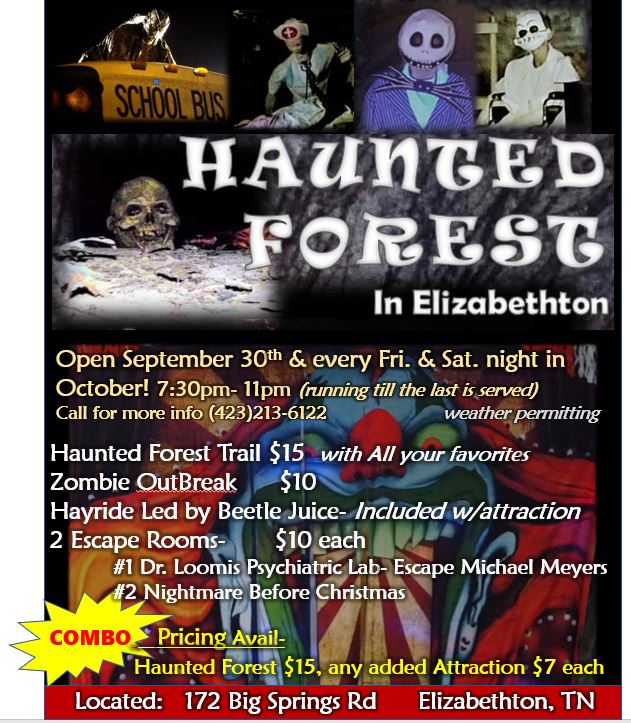 Haunted Forest Elizabethton Tennessee Haunts The Scare Factor