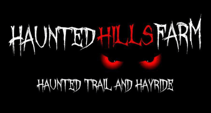 Haunted Hills Farm Trail and Hayride Logo Haunted Hills Farm Trail and Hayride Logo