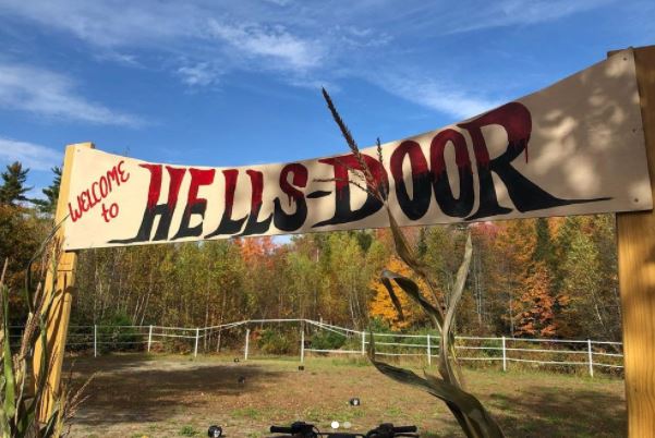 Hells Door Haunted Farm Logo Hells Door Haunted Farm Logo